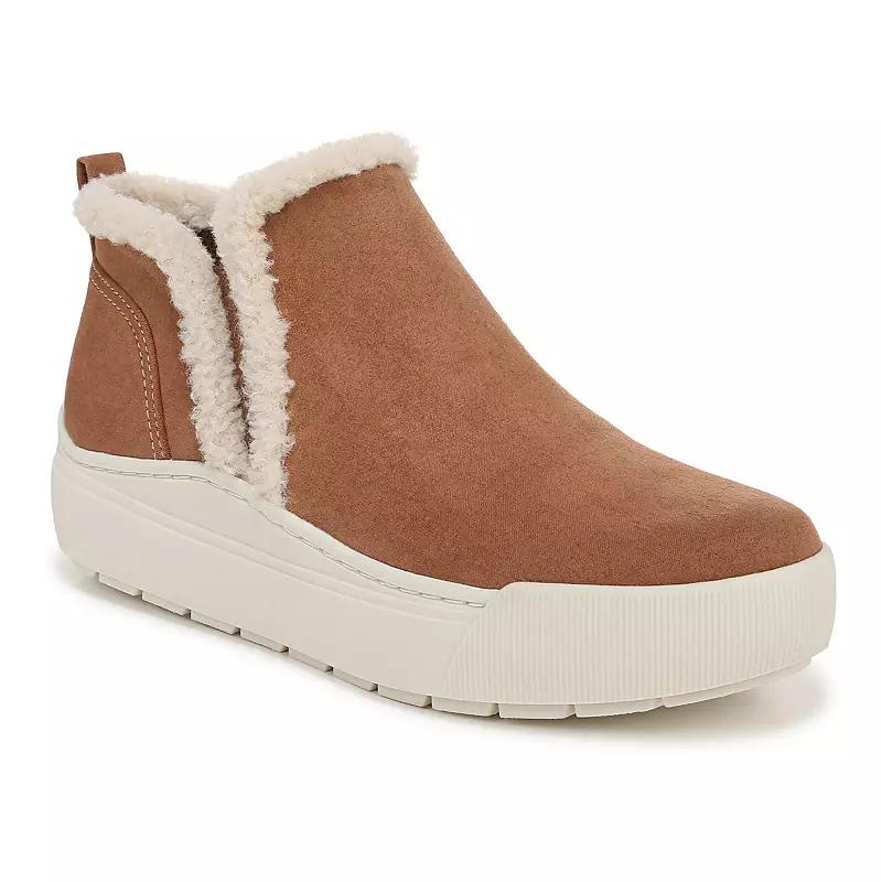 Dr. Scholls Time Off Yo Womens Cozy Ankle Boots Gray Grey Product Image