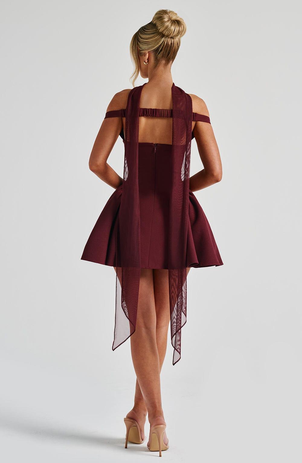 Marla Mini Dress - Cherry Lacquer Product Image