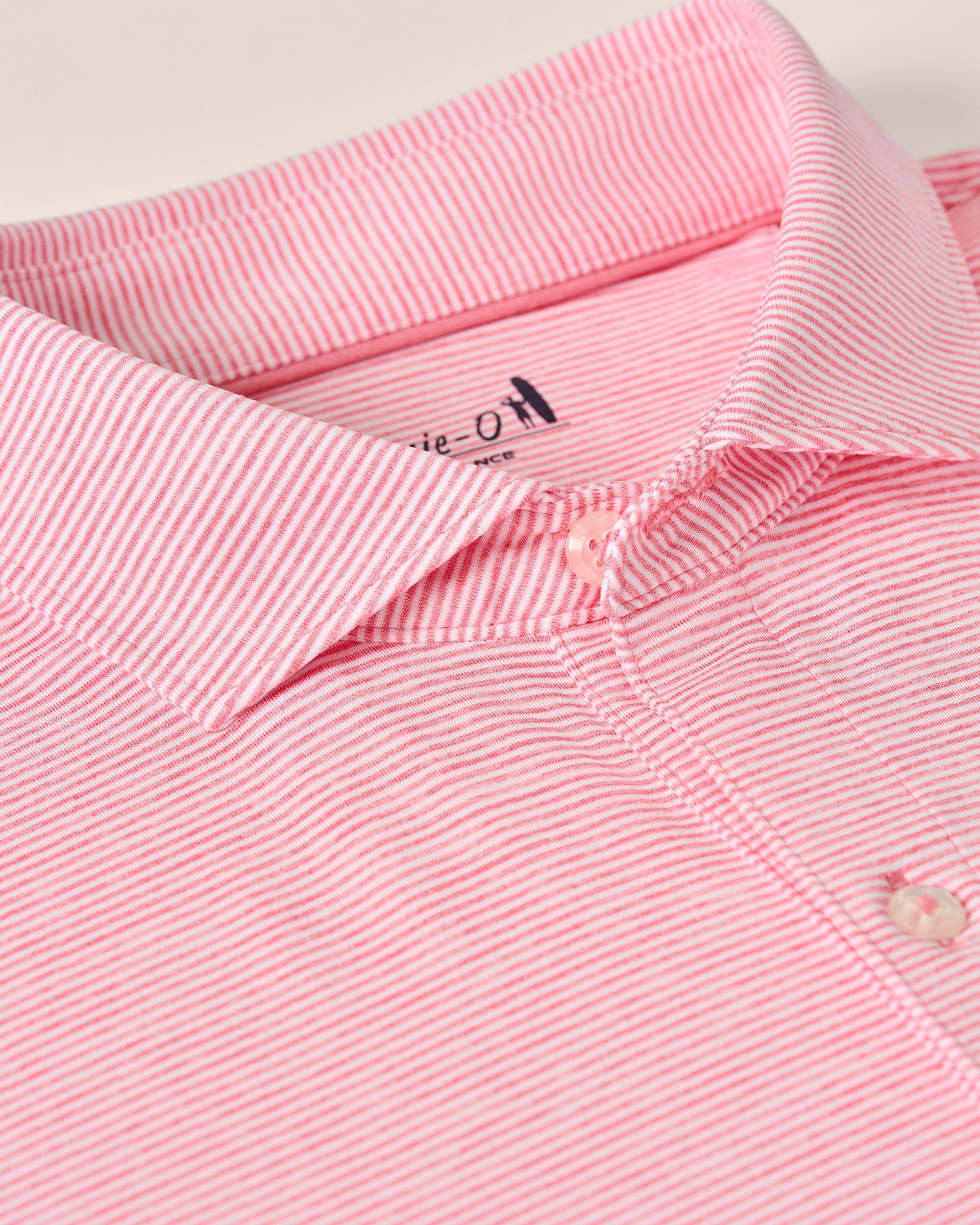 PerryGolf Performance Jersey Polo - Lyndonn Stripe Product Image