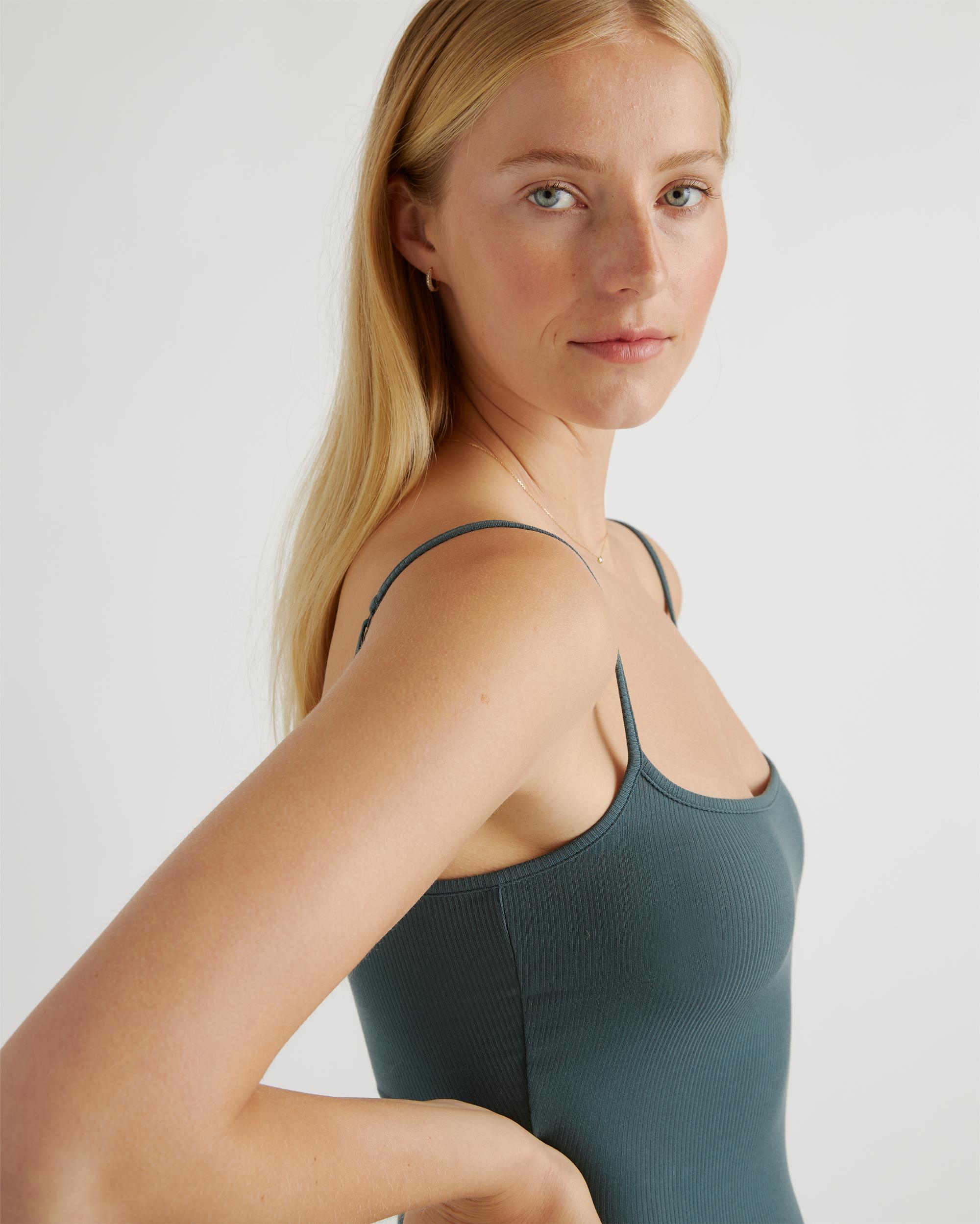 Quince | Women's Tencel Rib Knit Maxi Slip Dress Size XL, Cotton/Modal Product Image