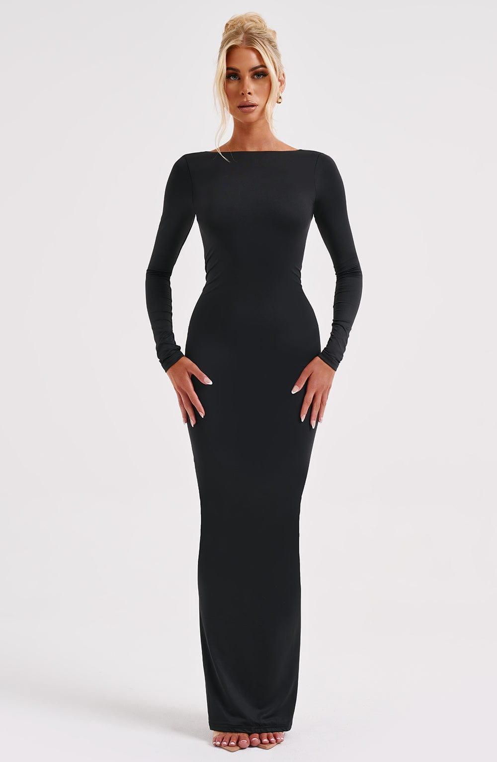 Rameesha Maxi Dress - Black Product Image