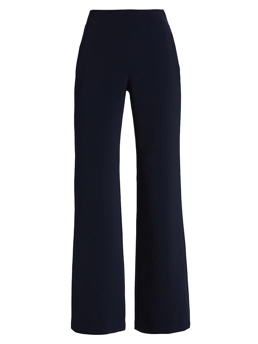 Womens Macy Wide-Leg Crepe Pants Product Image