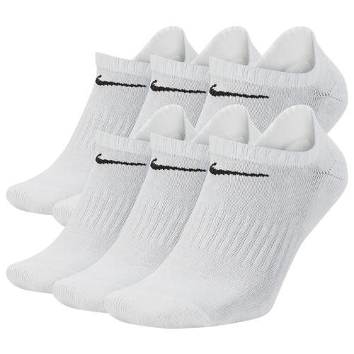 Nike Mens Everyday Cushioned Training No-Show Socks (6 Pairs) | SX7675-100 Product Image