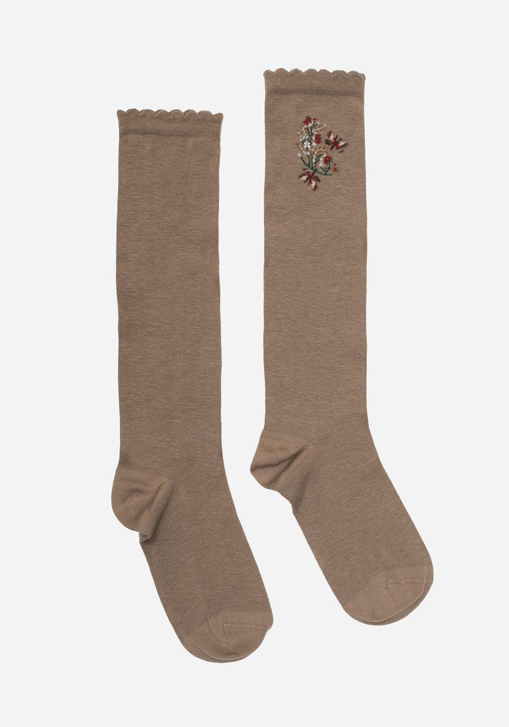 Lilia Embroidered Floral Socks Product Image