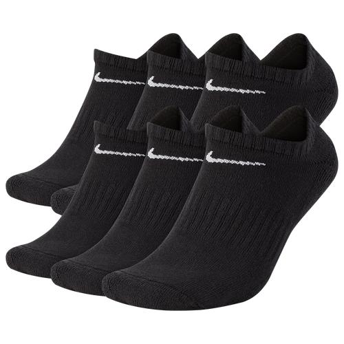 Nike Mens Everyday Cushioned Training No-Show Socks (6 Pairs) | SX7675-100 Product Image