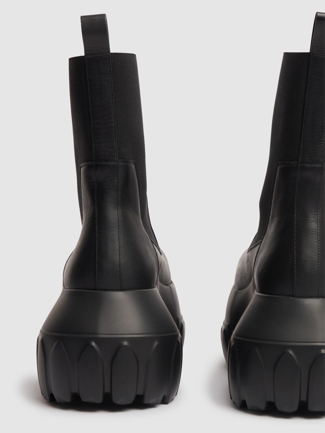 Black Hollywood Beatle Mega Tractor Chelsea Boots Product Image