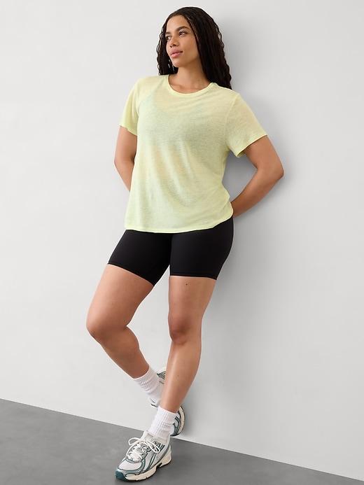 Getaway Linen Blend Tee Product Image