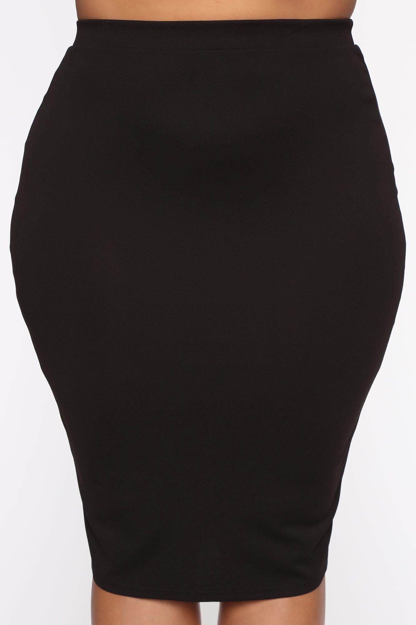 Payin' It Forward Blazer Skirt Set - Black Product Image