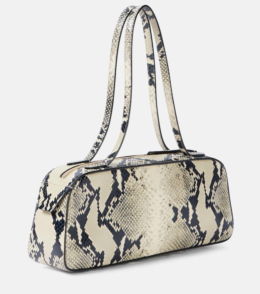 KHAITE Womens Natural Simona Snakeskin-effect Leather Shoulder Bag In Multi Product Image
