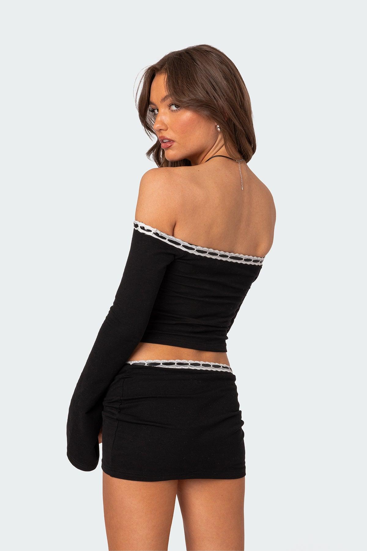 Seline Ribbon Trim Top Product Image