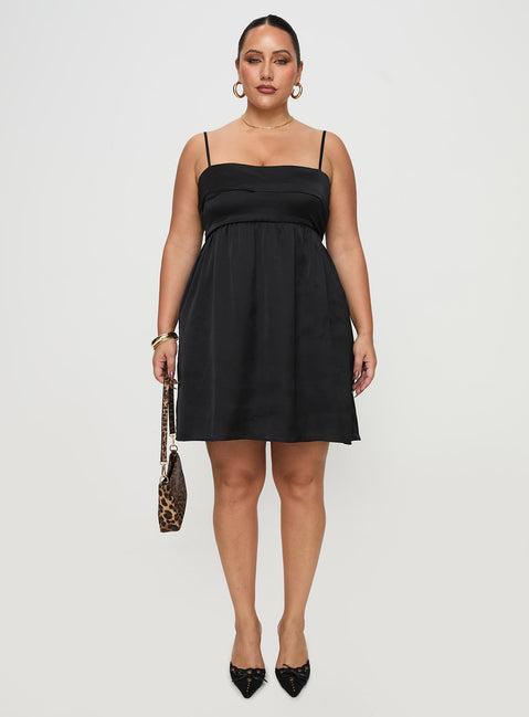 Ortega Mini Dress Black Curve Product Image