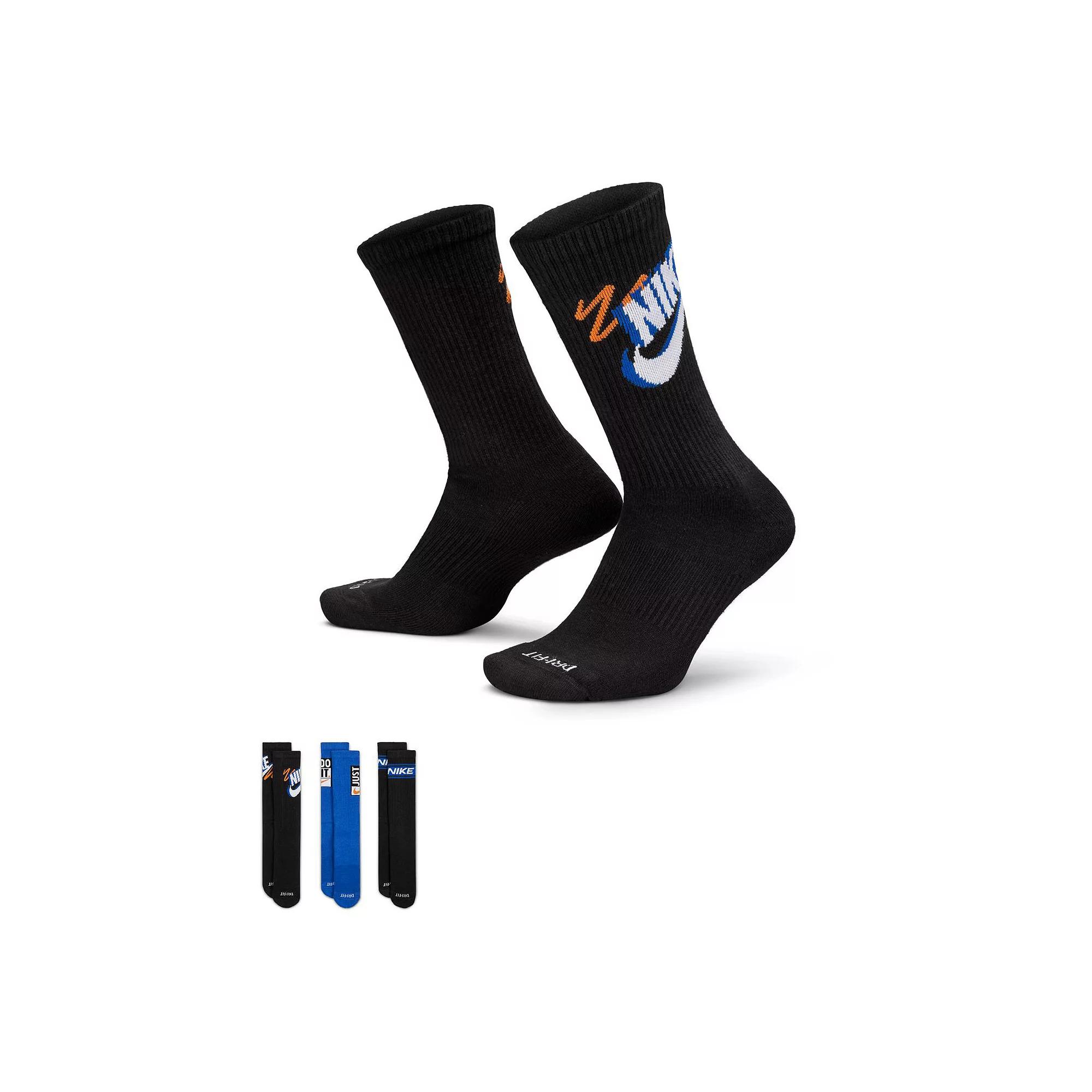Men's Nike 3-Pack Everyday Plus Crew Socks,  Product Image