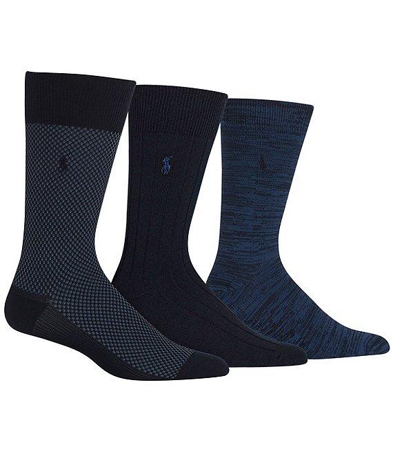 Polo Ralph Lauren Supersoft Birdseye Crew Socks 3-Pack Product Image