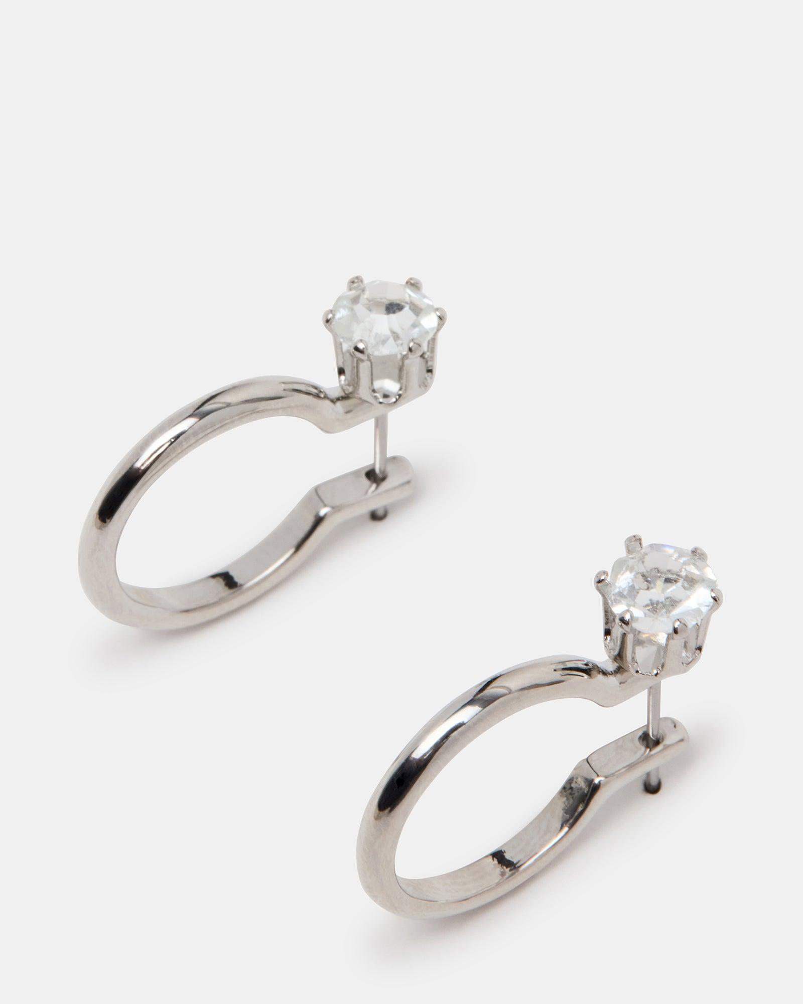 CRYSTAL EARRINGS SET BLACK/SILVER Female Product Image