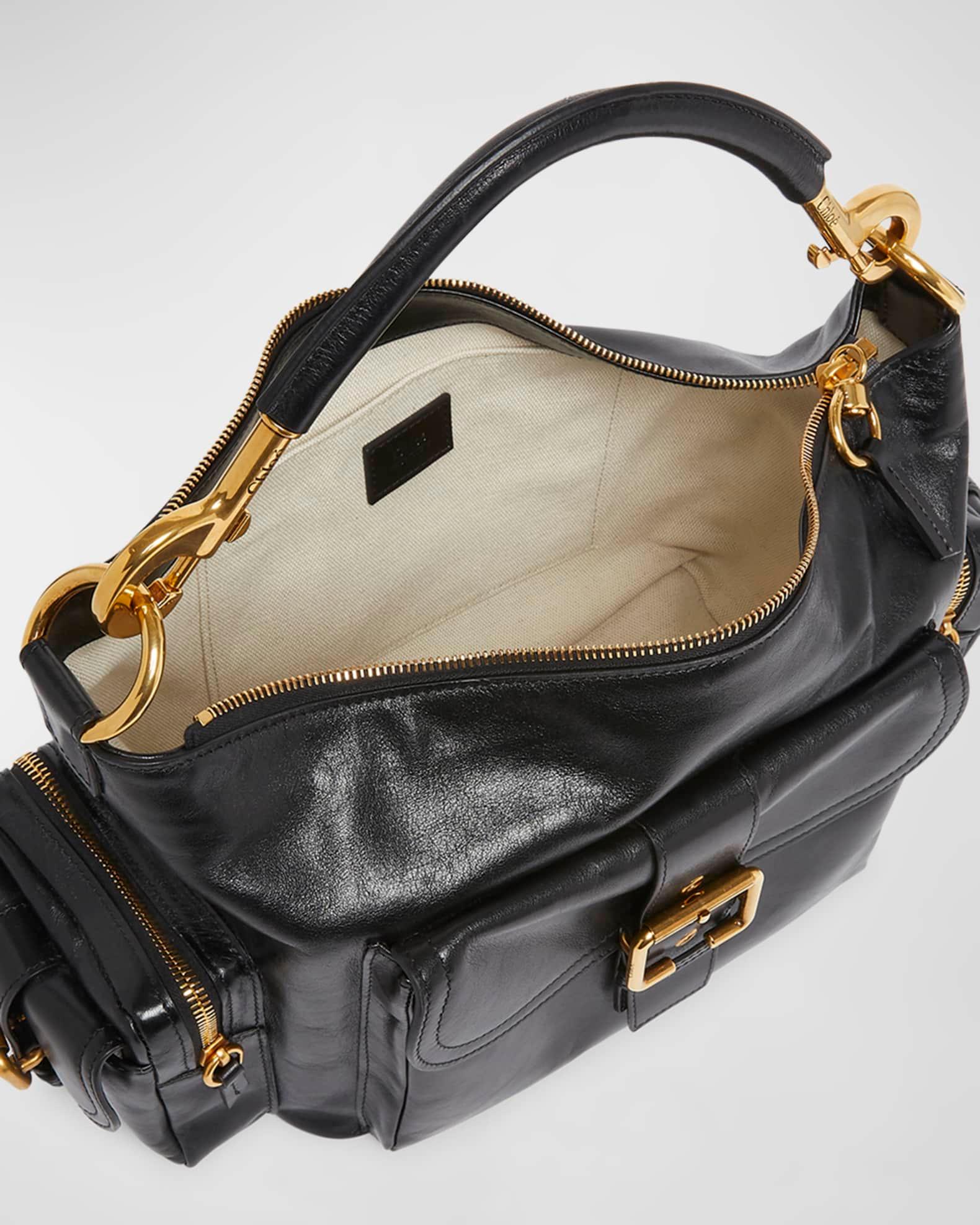 Camera Bag Medium in Natural Shiny Calfskin Product Image