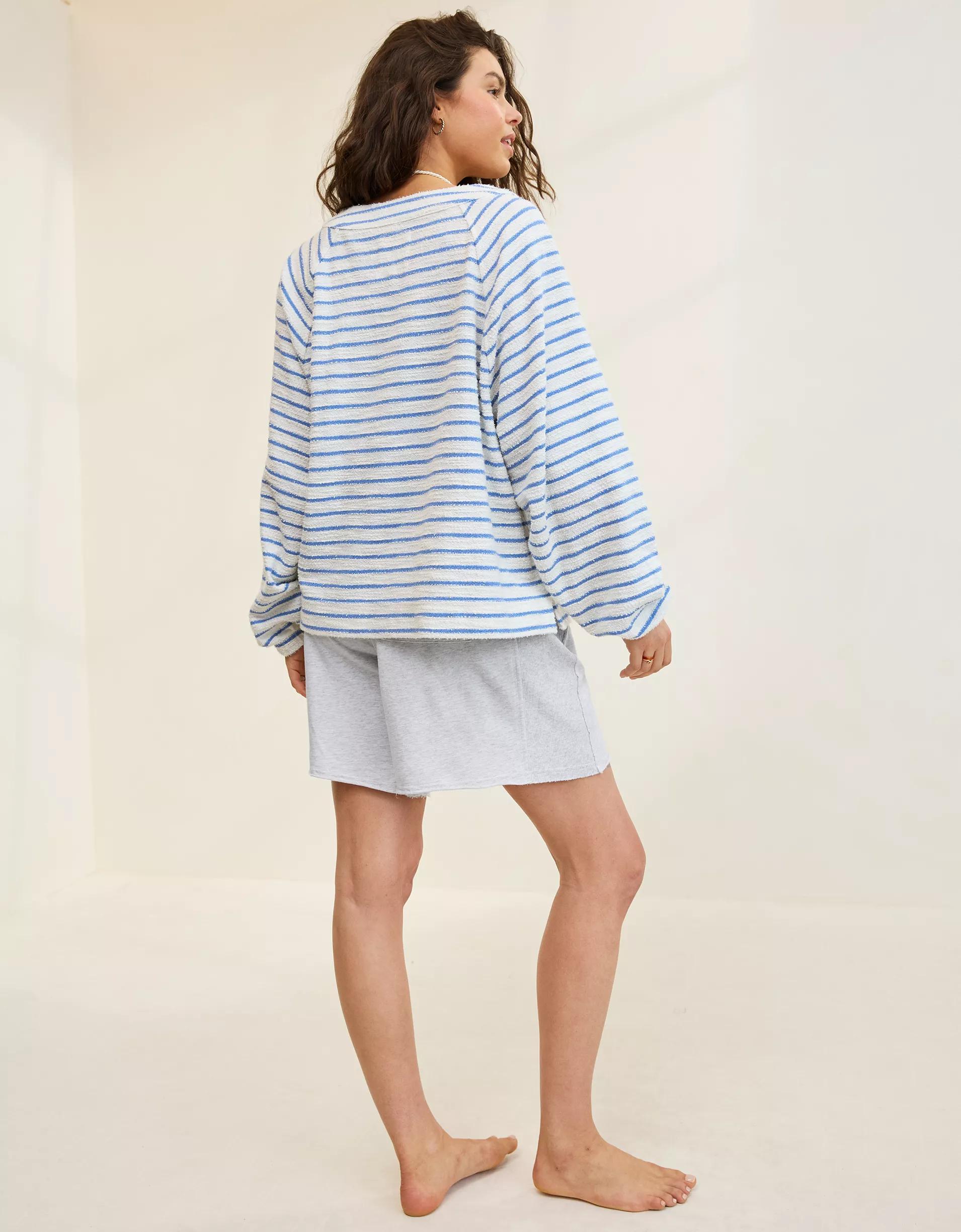 Aerie Lace Up Sweatshirt Product Image