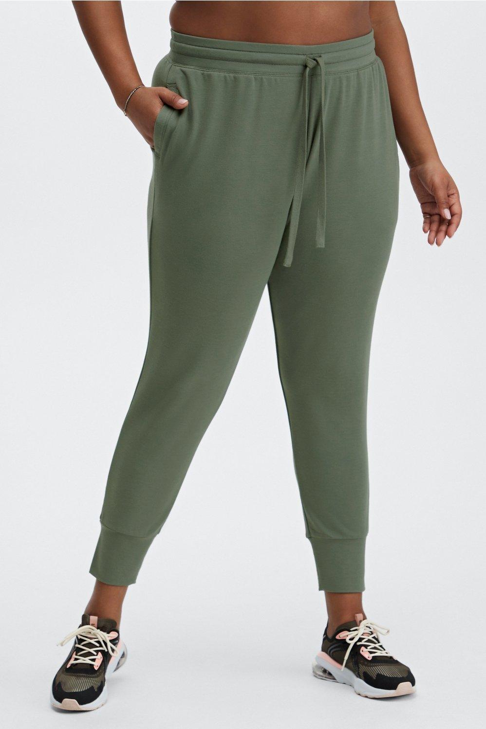 Fabletics Luxe Terry Jogger Womens green Size S Product Image