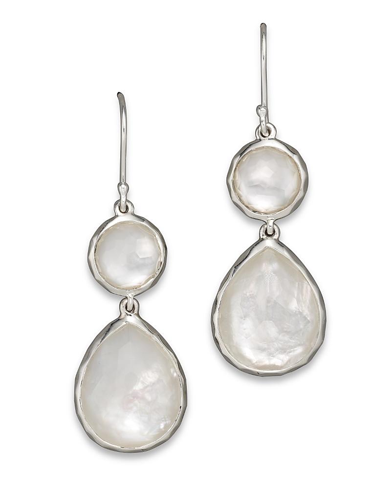 Womens Rock Candy Sterling Silver & Doublet Double-Drop Earrings Product Image