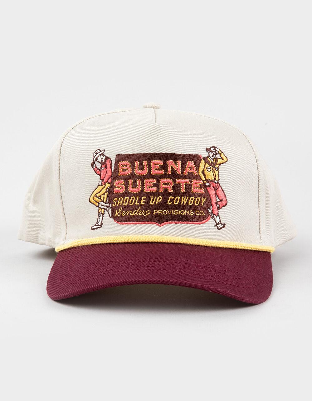 SENDERO PROVISIONS CO. Buena Suerte Snapback Hat - BURGUNDY COMBO Product Image