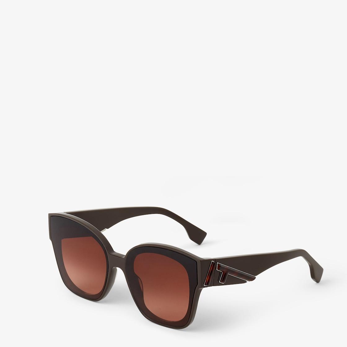 Fendi FirstDark brown acetate sunglasses Product Image