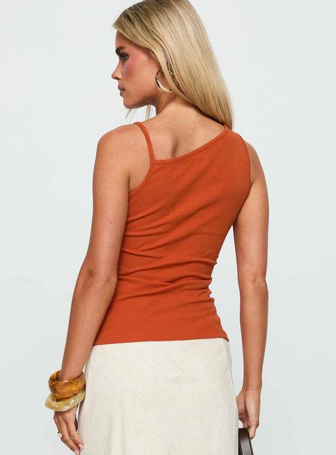 Amarante Sleeveless Top Orange Product Image