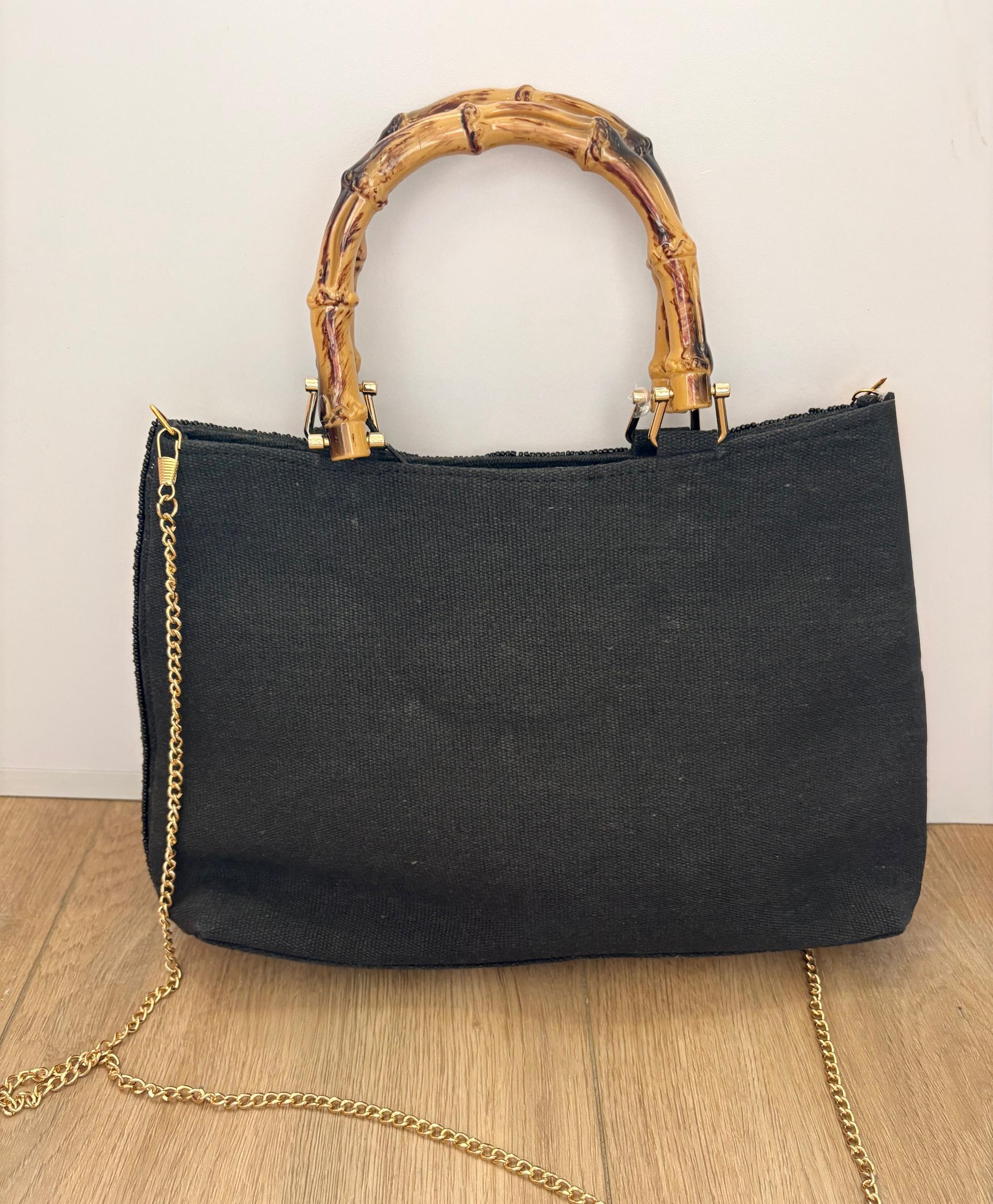 Bamboo Beaded Handbag Product Image