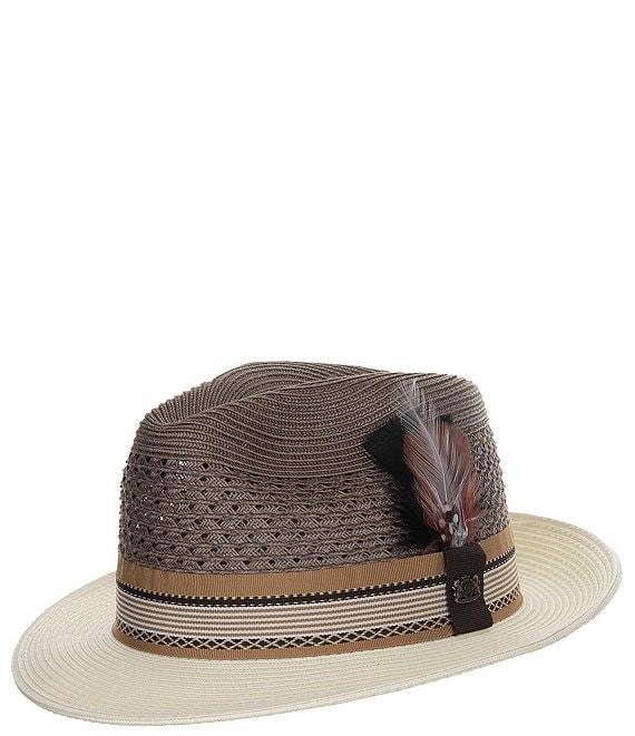 Biltmore by Dorfman Milano Straw Braided Fedora Hat Product Image