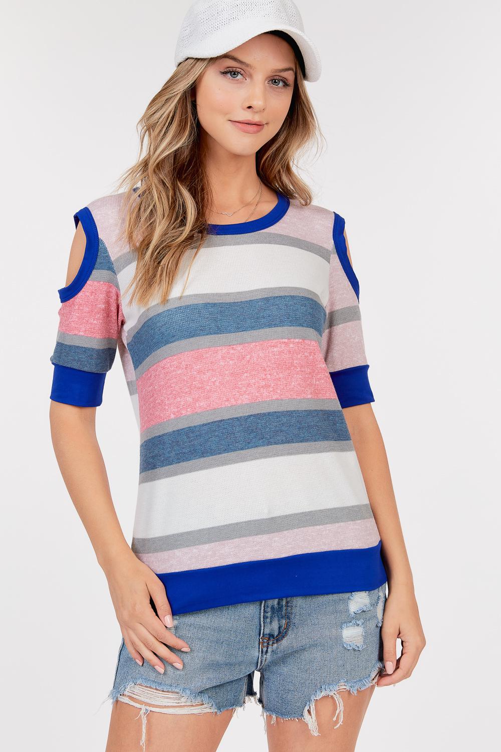 Cold shoulder half sleeve Product Image