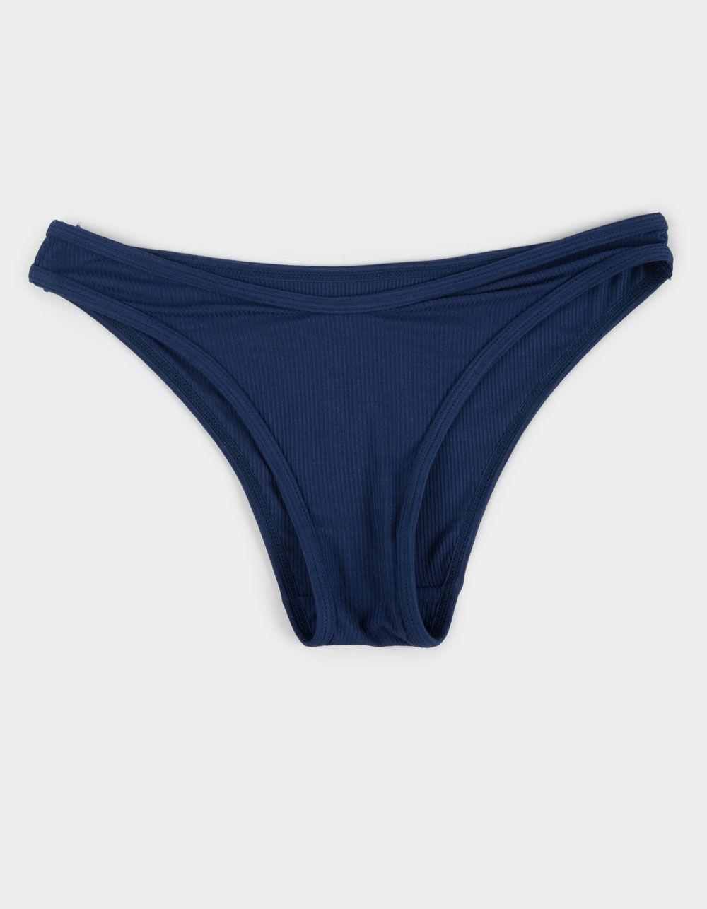 FULL TILT High Leg Rib Bikini Panties - LAVENDAR Product Image