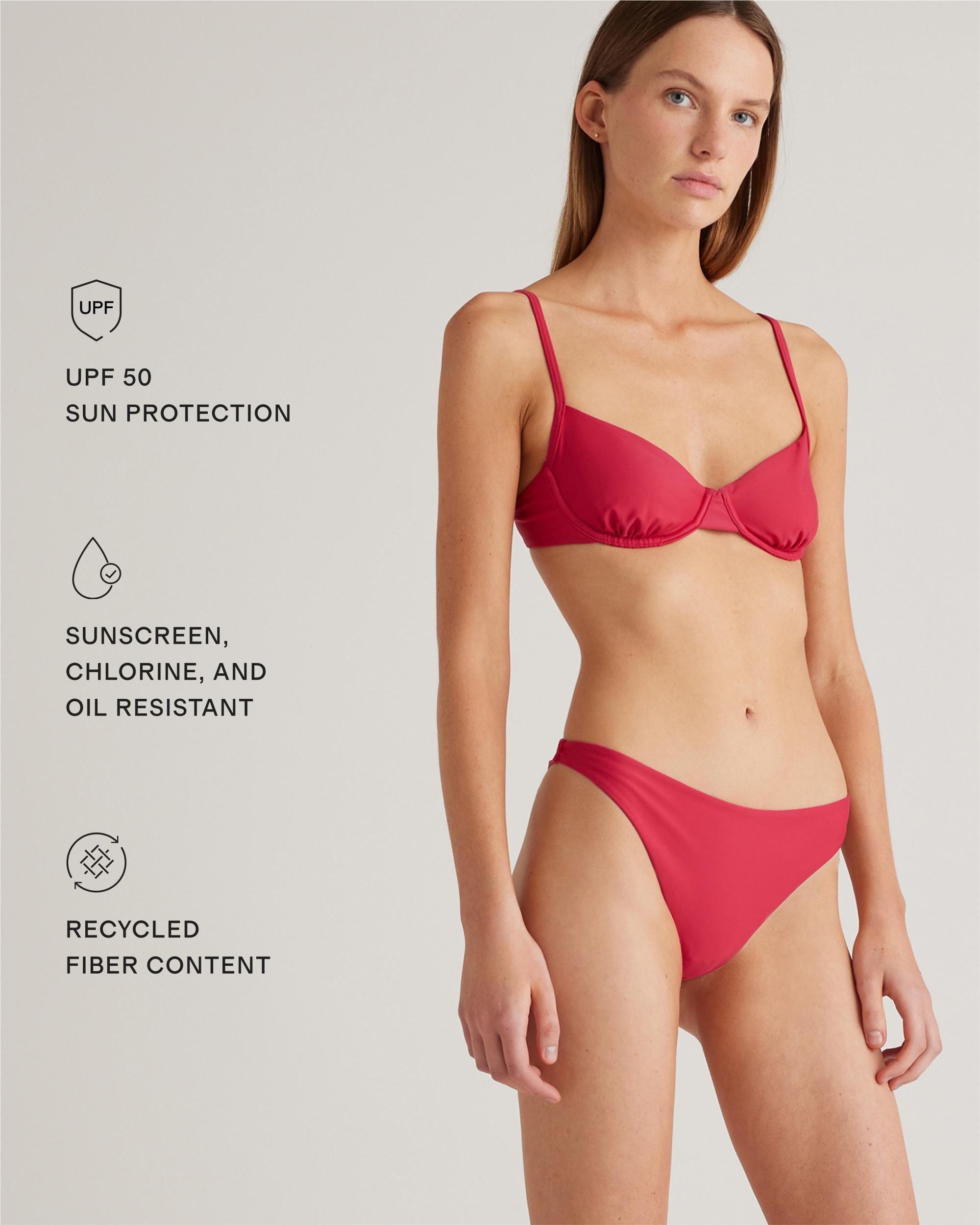 Quince | Women's Italian Low-Rise Bikini Bottom 78% Recycled Polyamide, 22% Spandex Product Image