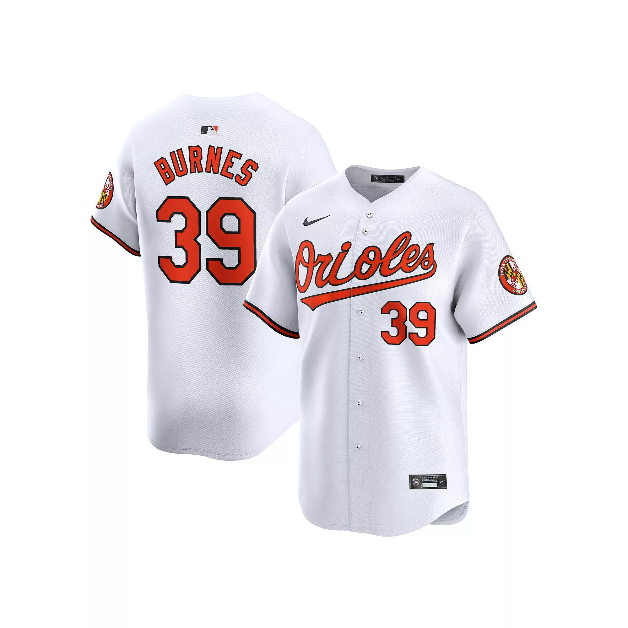 Men's Nike Corbin Burnes White Baltimore Orioles Home Limited Player Jersey, Size: 2XL Product Image