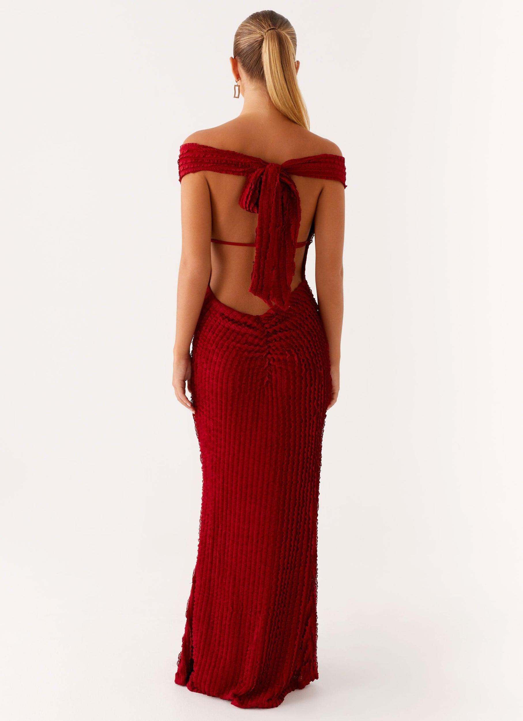 Chantelle Maxi Dress - Red Product Image