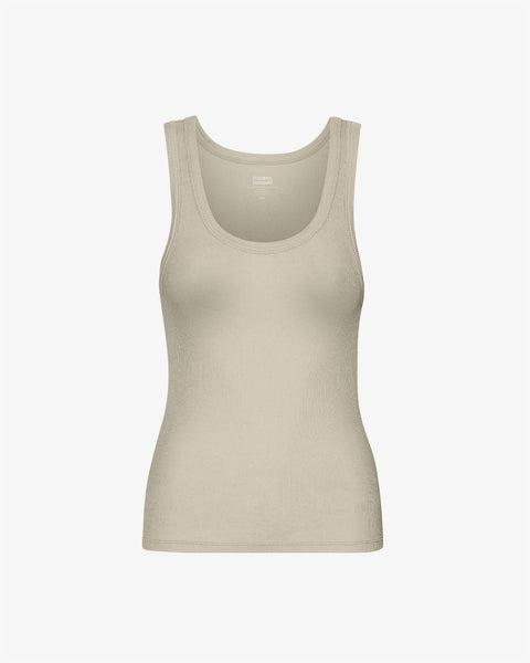 Women Organic Rib Tank Top - Soft Lavender Product Image