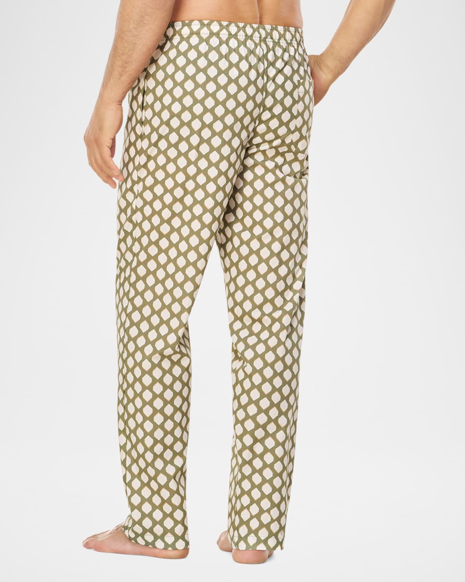Men's Cotton Mid-Century Geometric Lounge Pants Product Image
