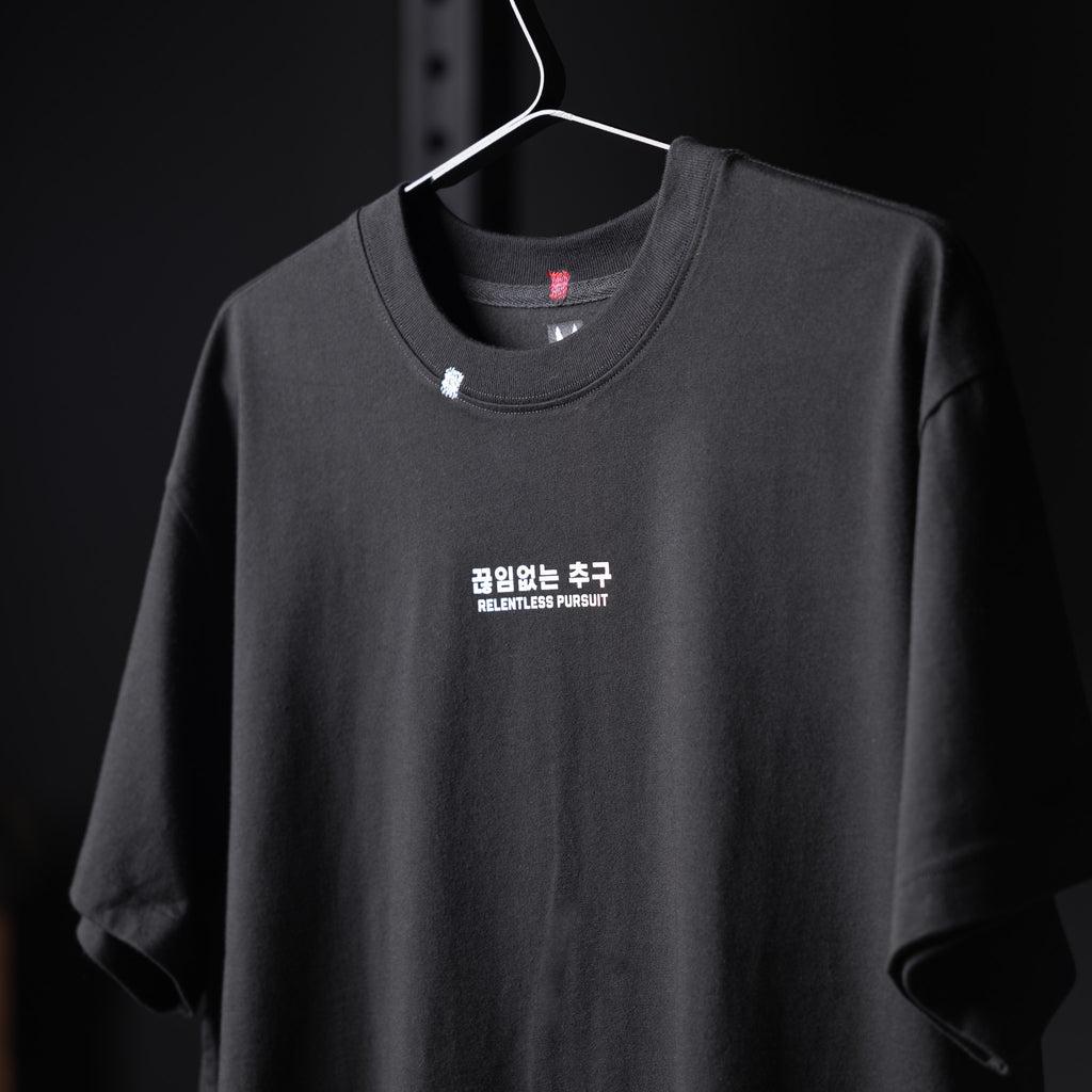 0797. Tech Essential™ Relaxed Tee - Black "RP Wings Stack" Product Image