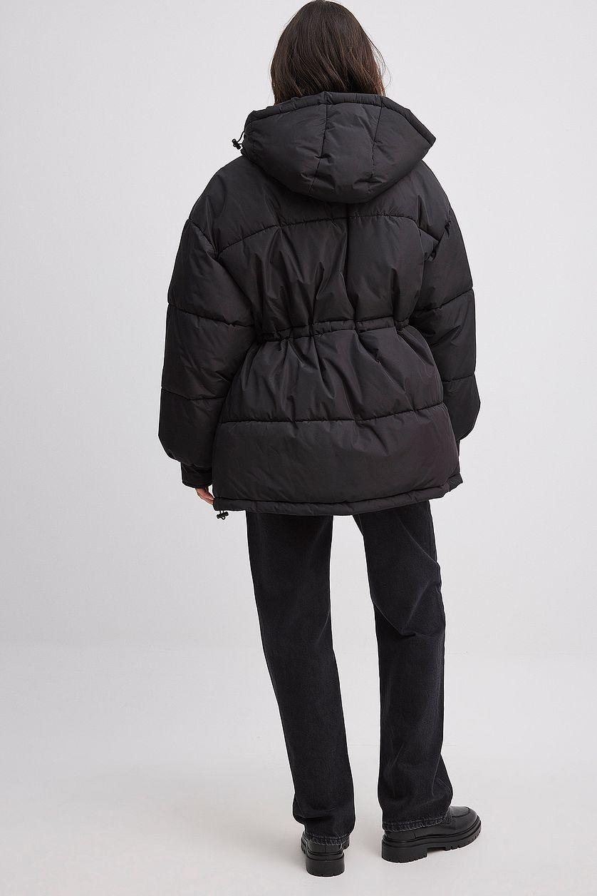 Waist Drawstring Padded Jacket Product Image