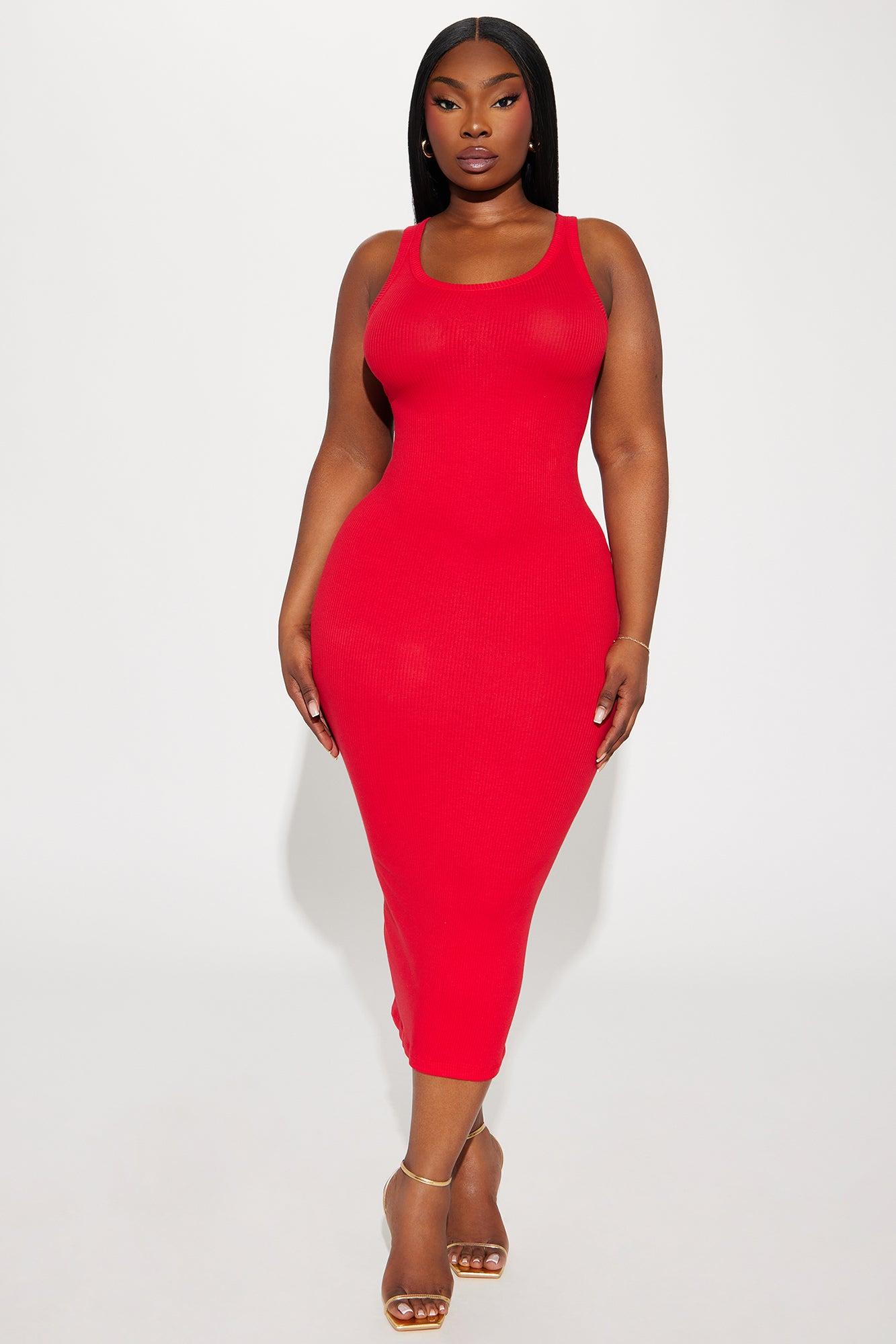 Mila Midi Dress - Red Product Image