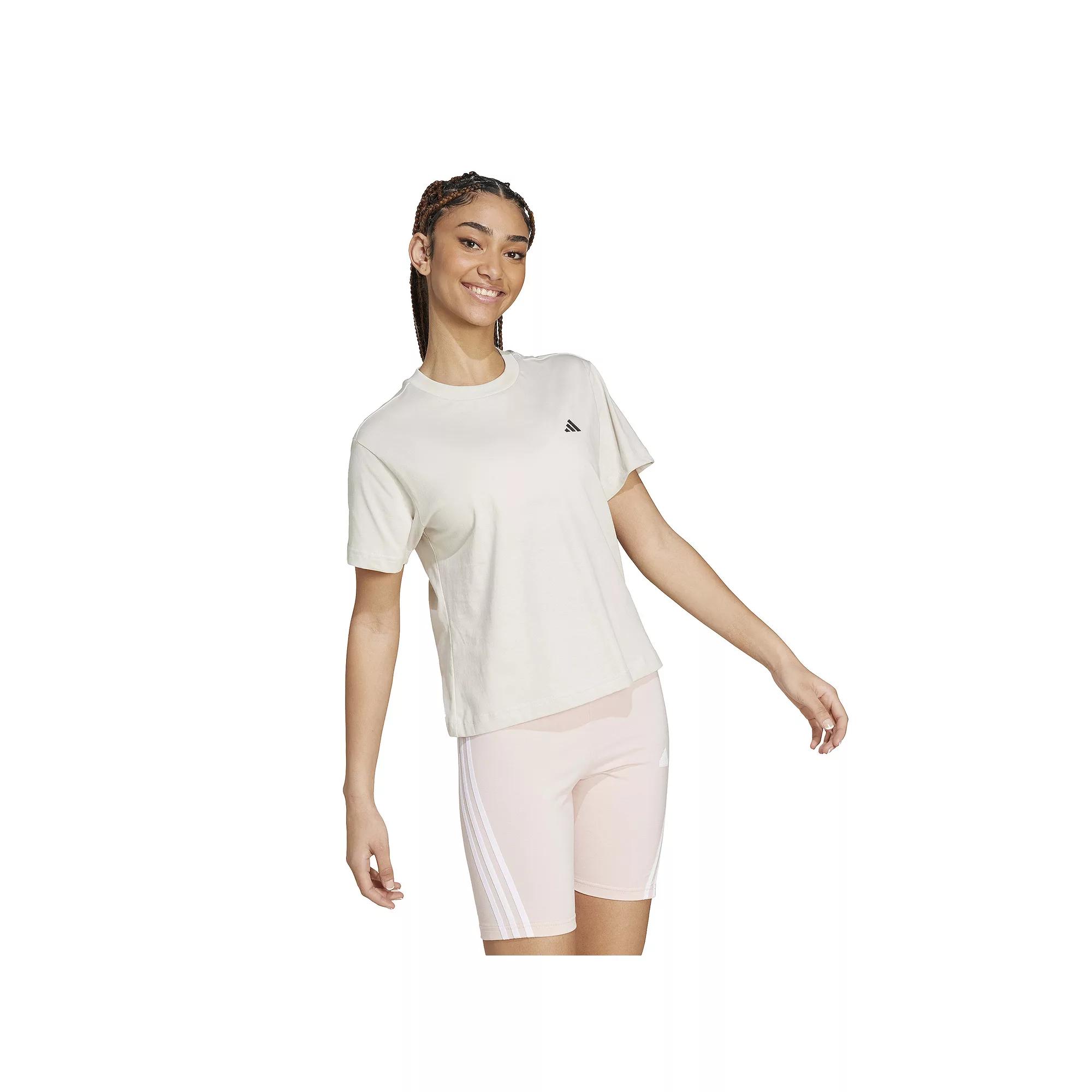 Women's adidas Essentials Small Logo Sportswear T-Shirt, Size: XXL, Alumina Product Image