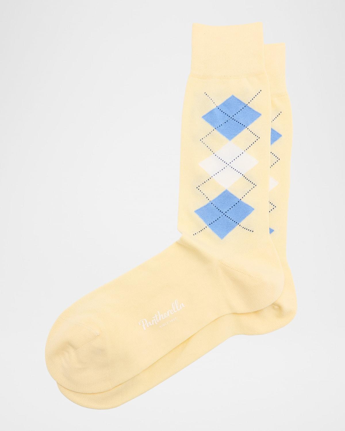 Mens Irwin Egyptian Cotton Argyle Crew Socks Product Image