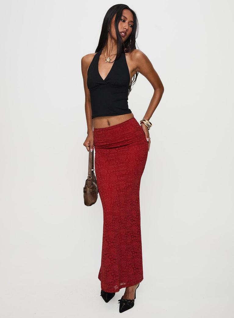 Silene Maxi Skirt Red Product Image