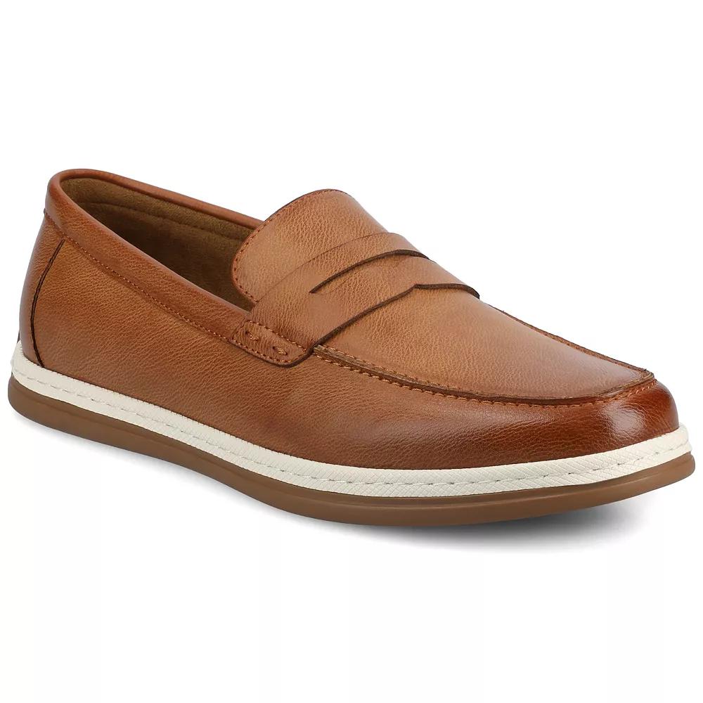 VANCE Brantley Comfort Casual Slip-on Men's Perforated Flexible Penny Loafers,  Product Image