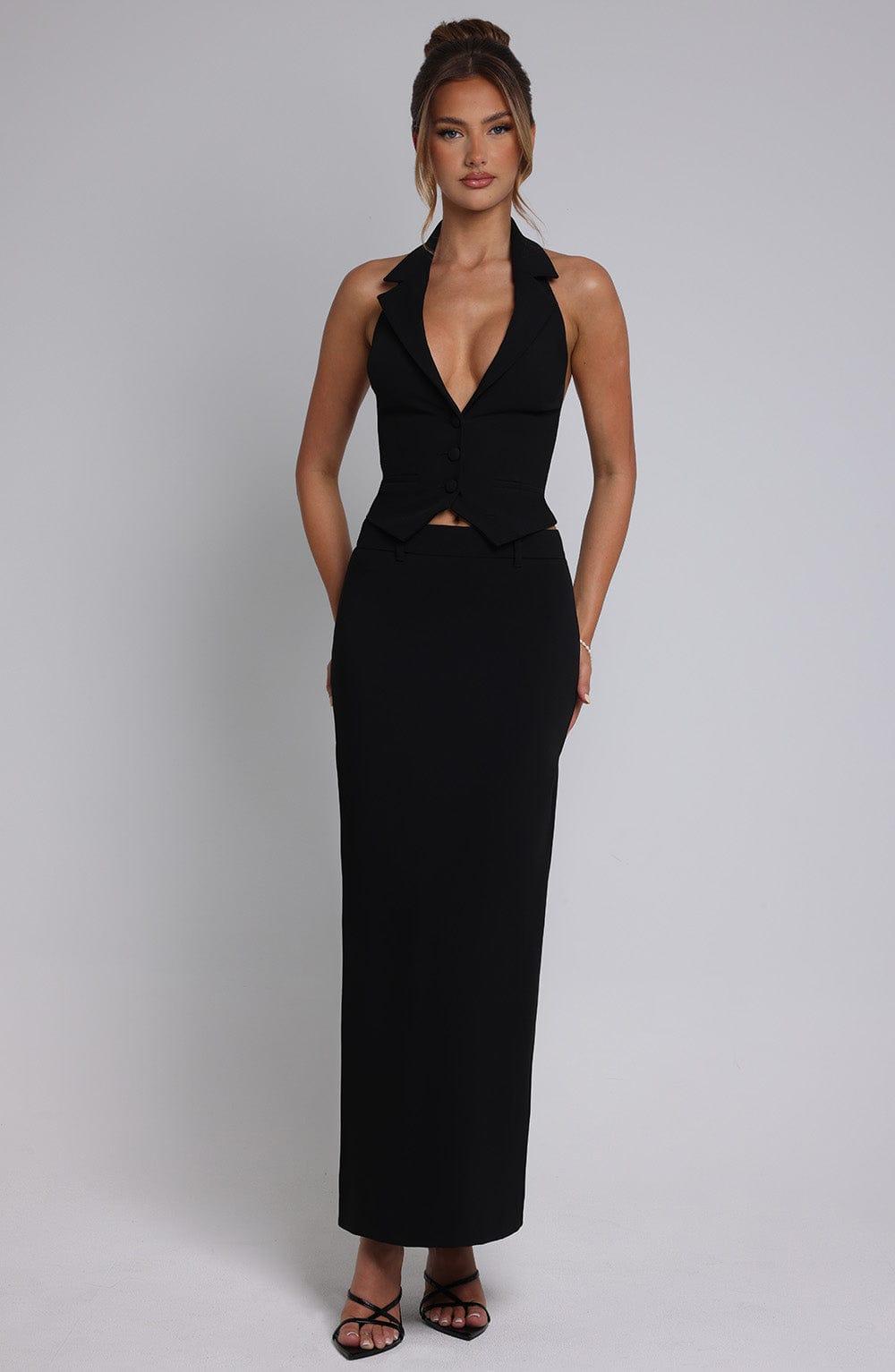 Piper Maxi Skirt - Black Product Image
