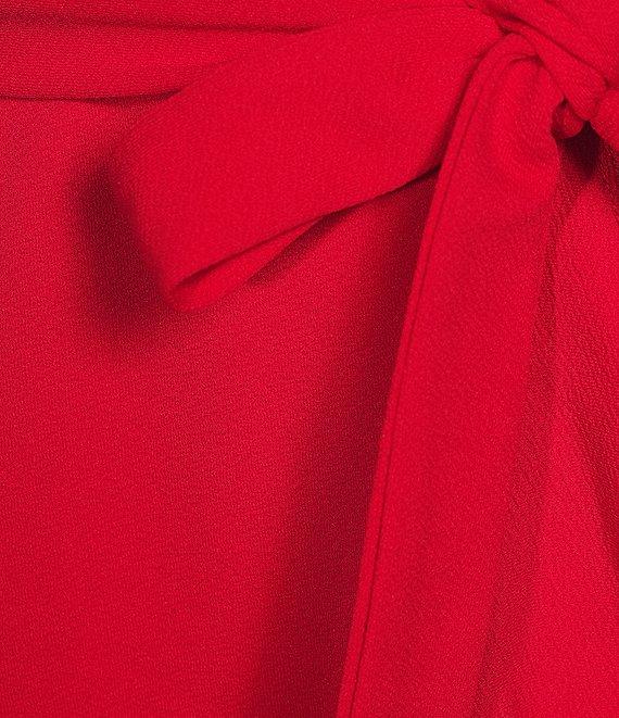 Midnight Doll Flutter Sleeve Waist Tie Ruffle Flounce Fit-And-Flare Mini Dress Product Image