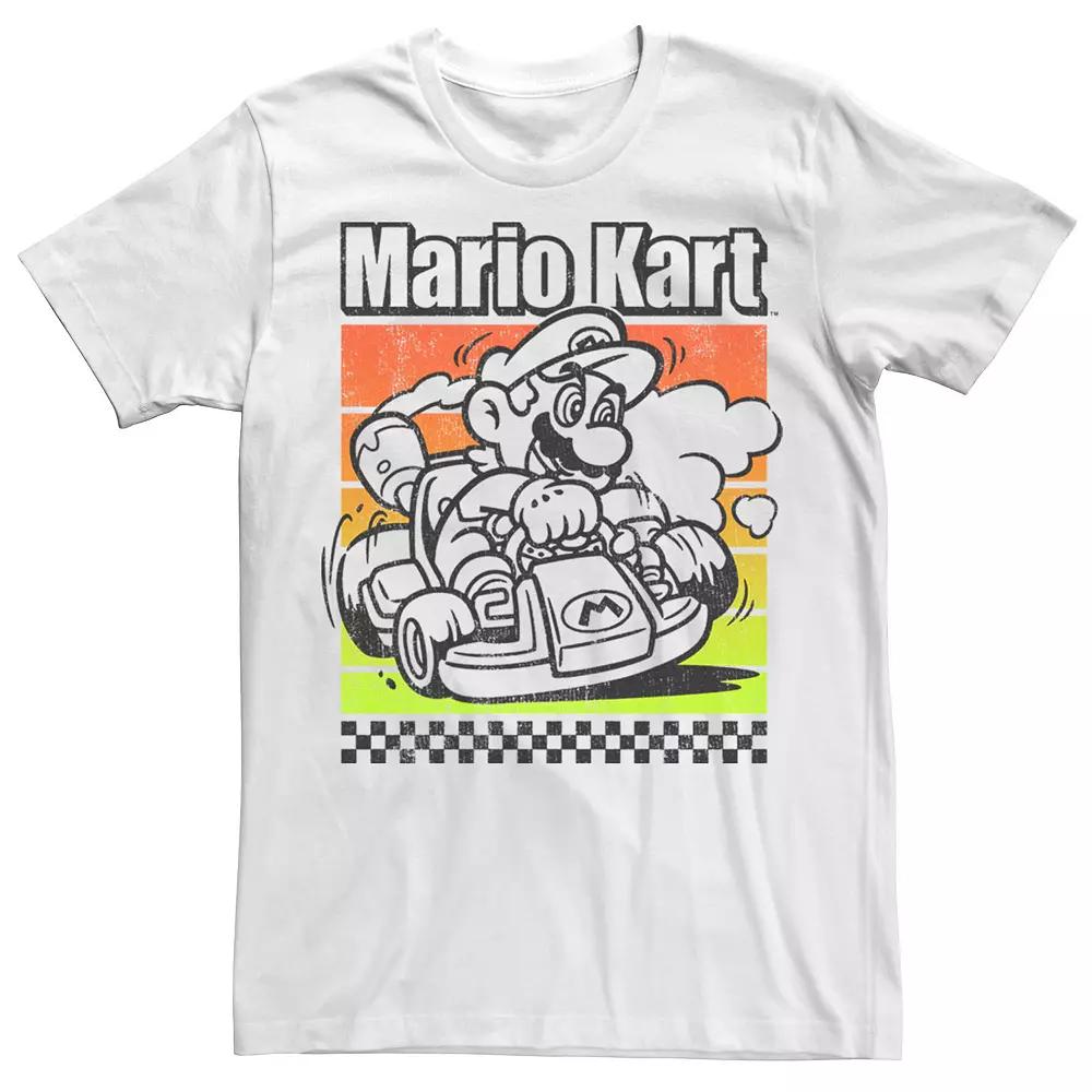 Men's Mario Kart Color Pop Poster Tee,  Product Image