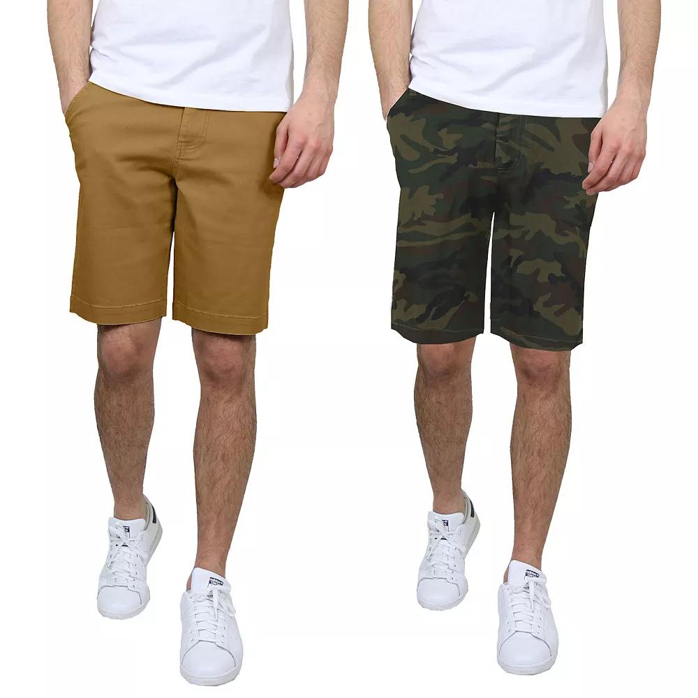 Men's Galaxy 10.5" 5-Pocket Flat-Front Slim-Fit Stretch Chino Shorts 2-Pack,  Product Image
