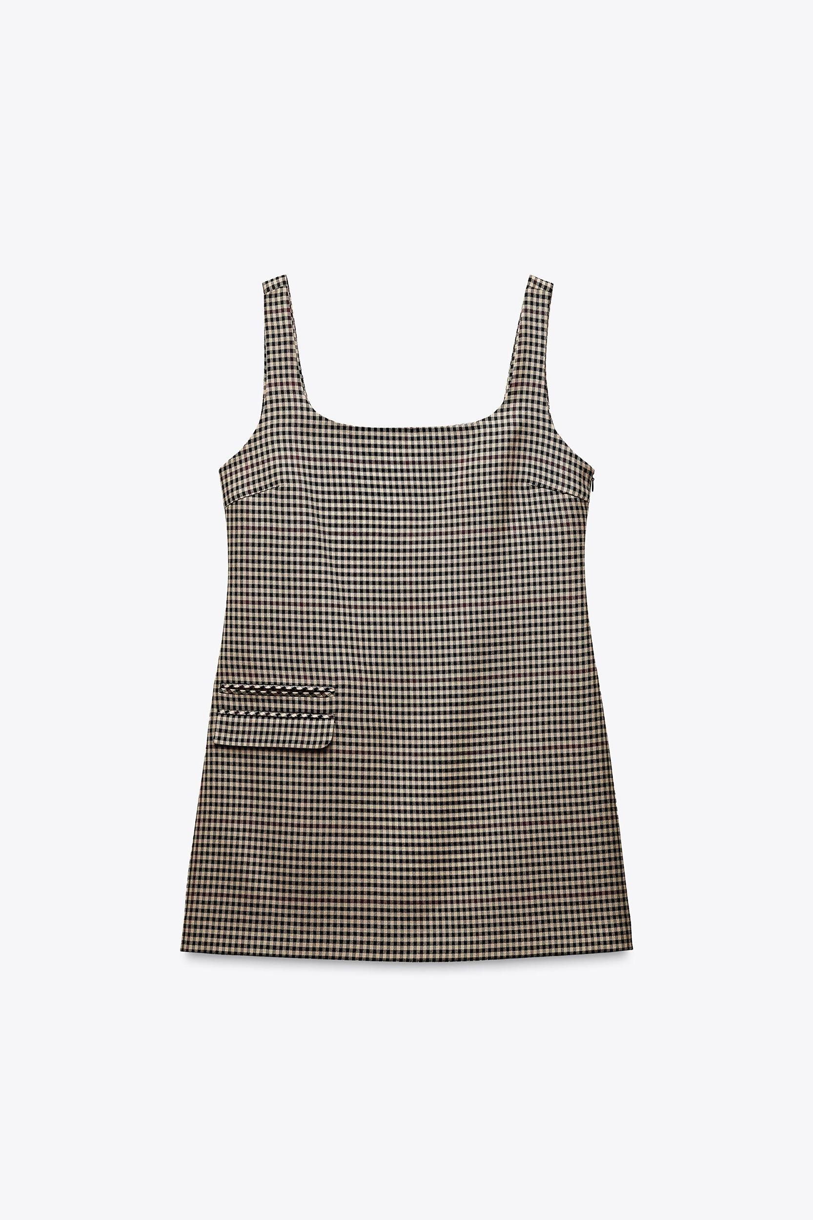 PLAID MINI DRESS ZW COLLECTION Product Image