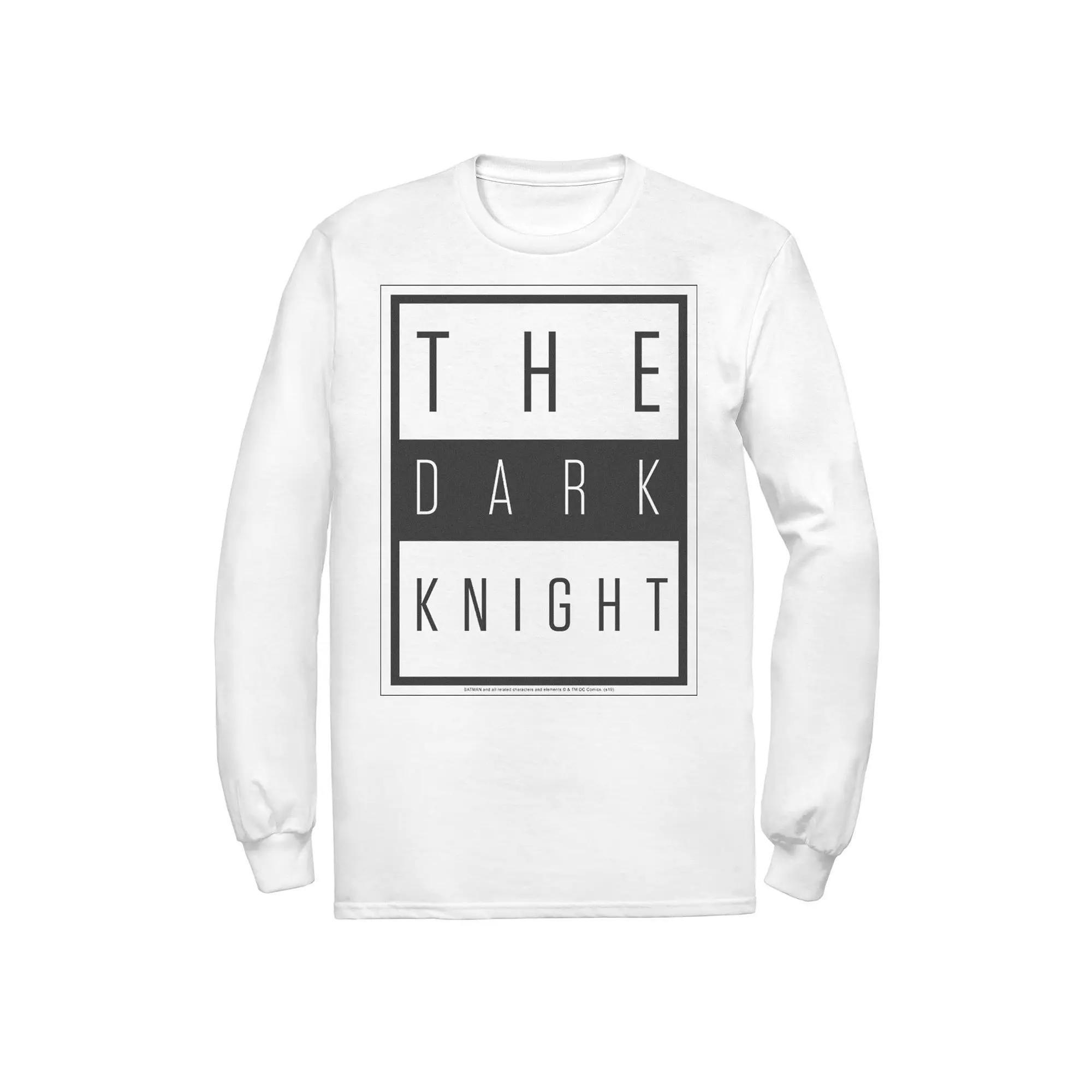 Men's DC Comics Batman The Dark Knight Block Poster Tee, Size: Medium, White Product Image