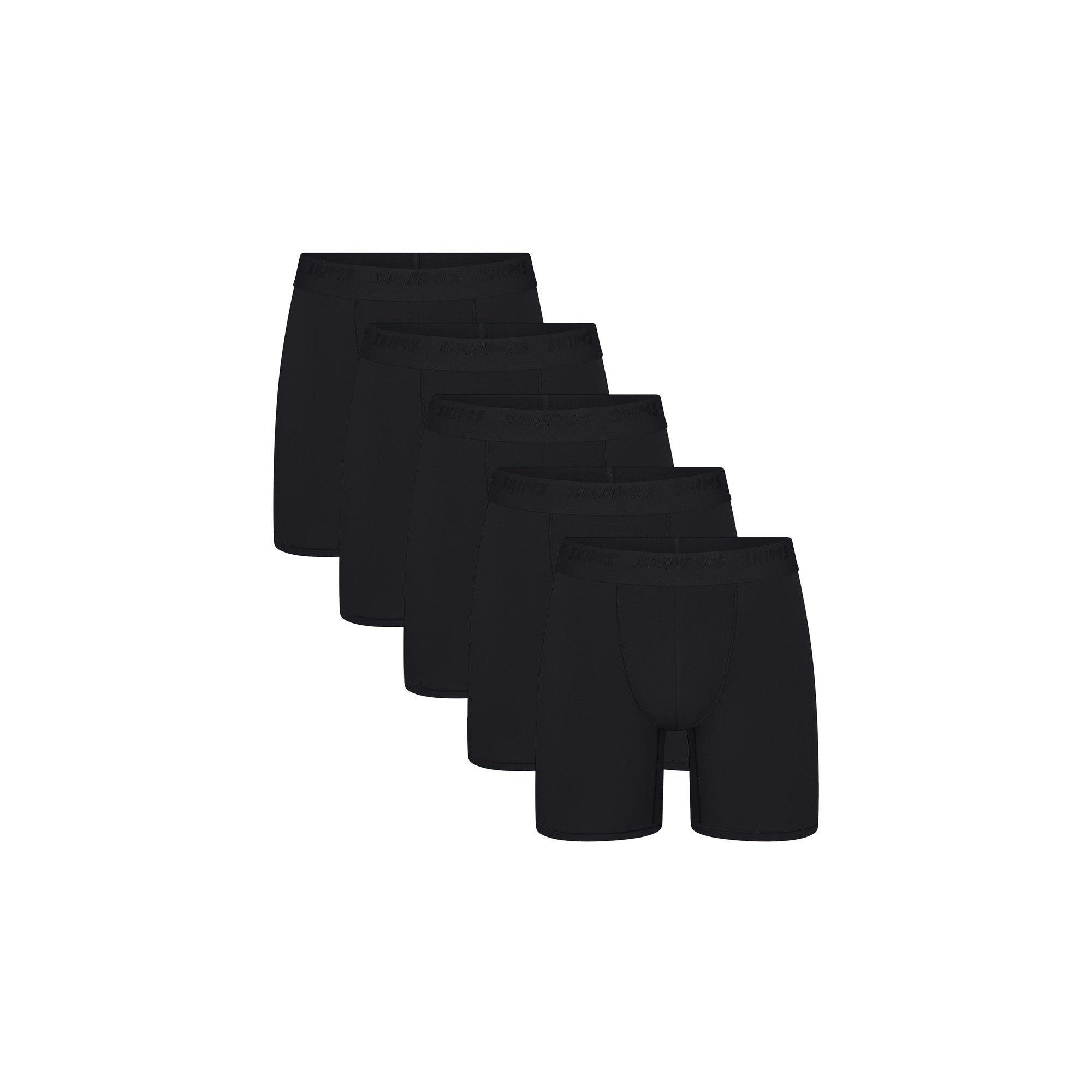 SKIMS STRETCH MENS 5" BOXER BRIEF 5-PACK | OBSIDIAN Product Image