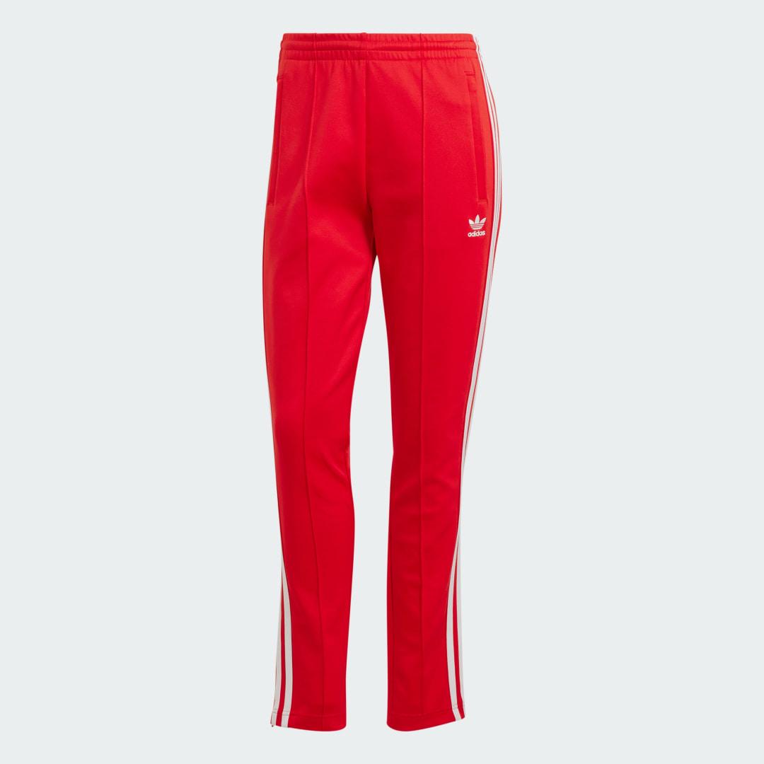 adidas Adicolor SST Track Pants Better Scarlet XS Womens Product Image