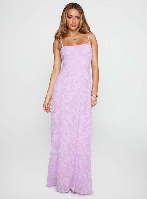 South Of France Maxi Dress Lilac Product Image